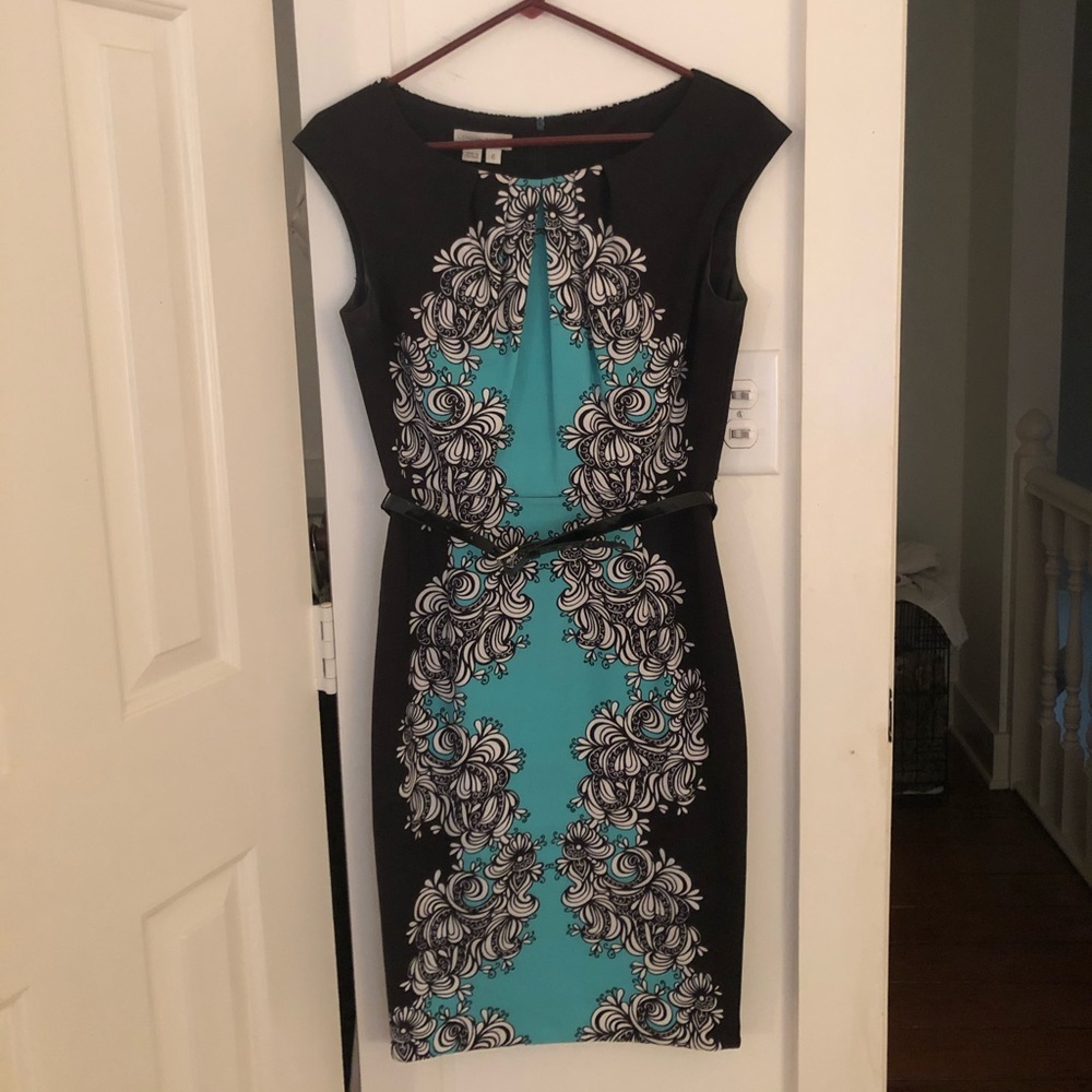 Dress with belt London times